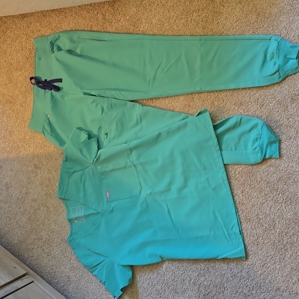 Figs Green Women's Top